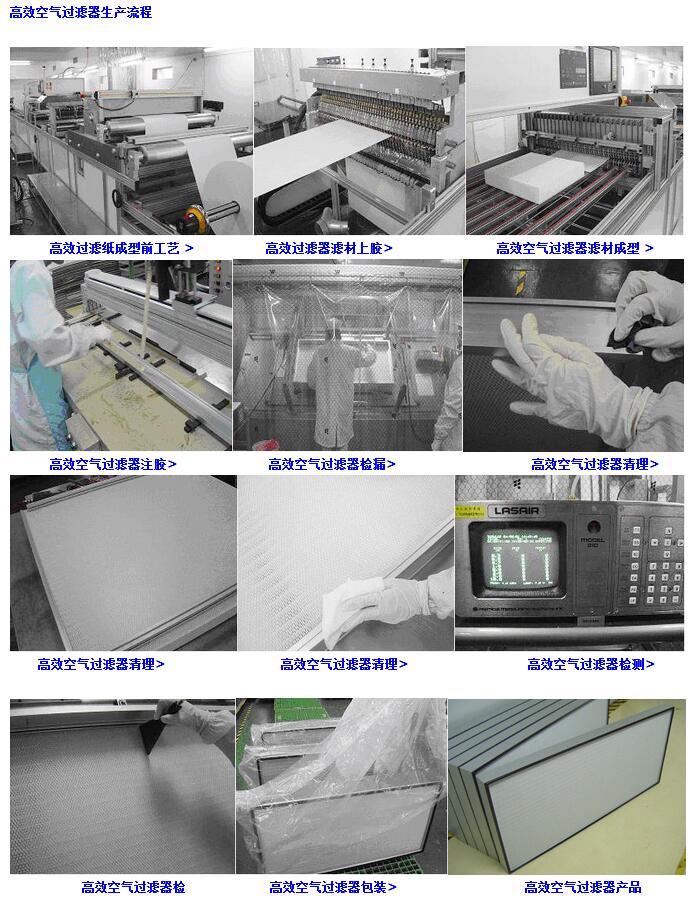 高效過濾器生產流程 高效過濾器生產流程